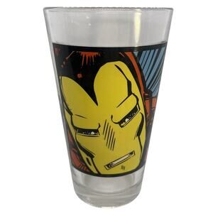 Marvel Comics Iron Man Pint Glass 16oz Glassware Cup